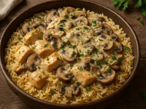 cream of mushroom chicken and rice