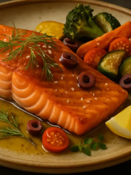 Mediterranean salmon recipe