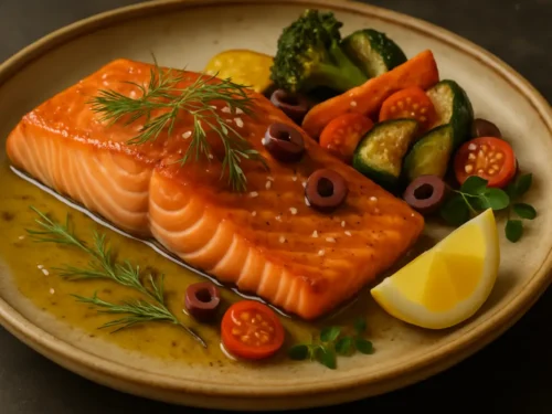 Mediterranean salmon recipe