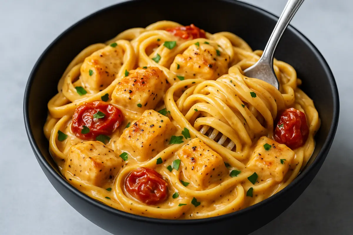 marry me chicken pasta with fettuccine recipe featured image